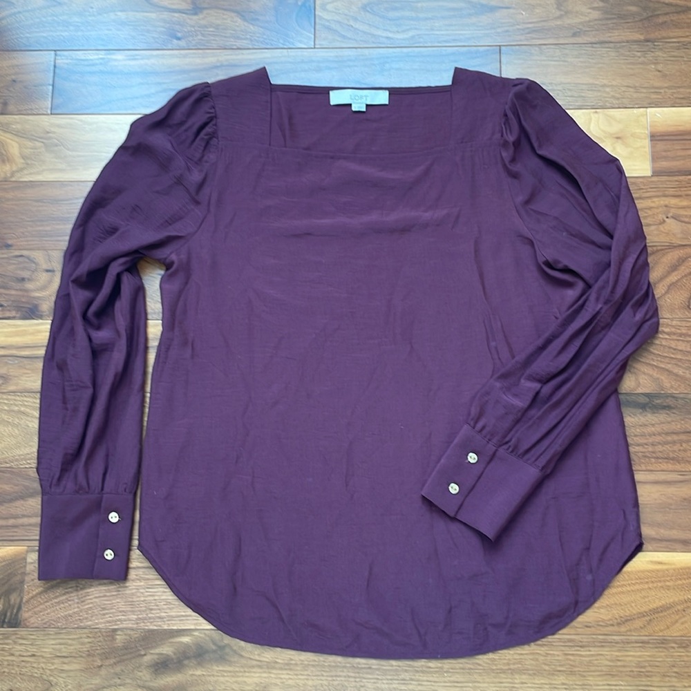 LOFT Plum Blouse